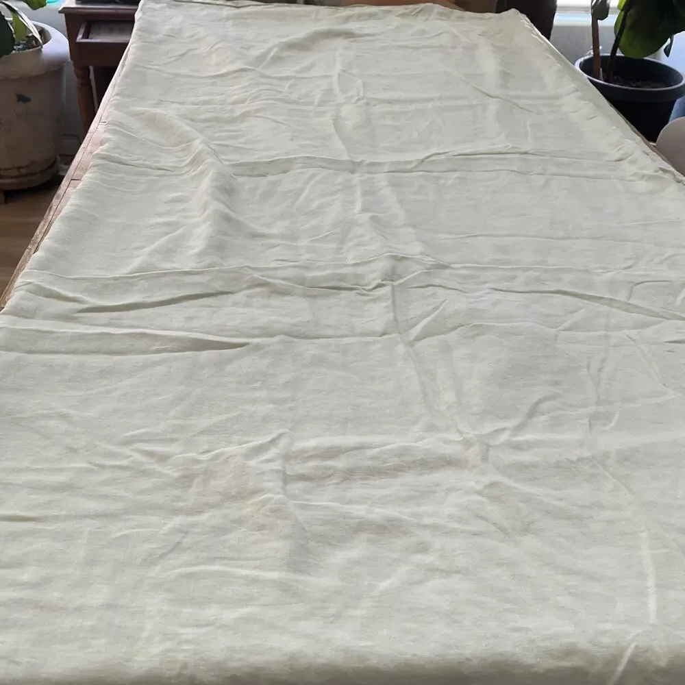 Eileen Fisher Home Duvet Cover Double Queen Size 100% Linen Home Bedding
